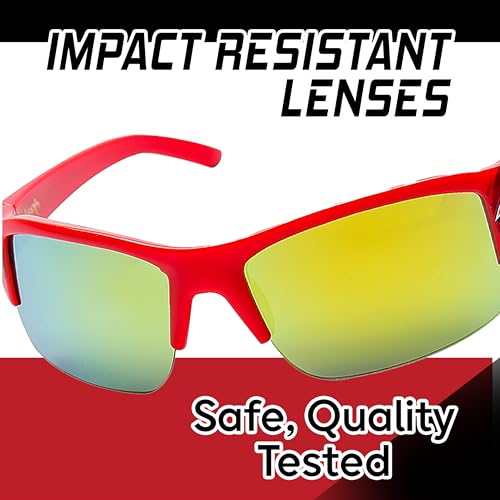 Sun-Staches Lightning McQueen Toddler Sunglasses - Stylish, Comfortable & Durable UV-Protective Lightning McQueen Cars Sunglasses With Soft Carrying Case - Official Cars Disney Pixar Accessories2