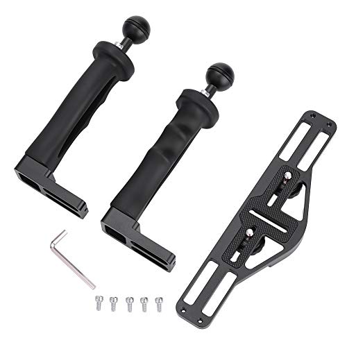 Uchwyt aparatu Mtlavishness Rx100Vii Obudowa podwodna 25,0 × 18,0 × 6,0 Aluminiowa taca z uchwytami do obudowy aparatu podwodnego Akcesoria do obudowy Taca podwodna Taca kamery