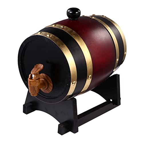 LIFKOME Barril De Cerveza y Vino 1.5 Litros Almacenamiento De Bebidas Decorativo y Seguro