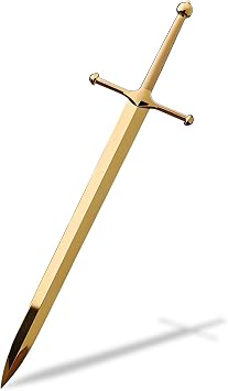 Letter Opener Envelope Slitter Mail Opener Tool Sword Letter Opener Vintage Decorative Letter Opener Knife Desks Decoration Silver Ergonomic Grip Handle Office Mail SuppliesGolden