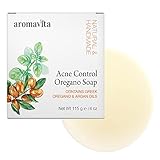 AROMAVITA Facial Herbal Soap Oregano Oil Soap Bar for Face and Body - Argan and Oil of Oregano - for All Skin Types, for Healthy Looking Skin