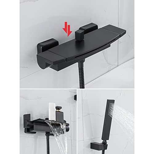 Baignoire avec lavabo de douche mitigeur cascade en laiton pour espace restreint