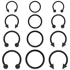 12pcs,16g,DIA.6-12mm,black