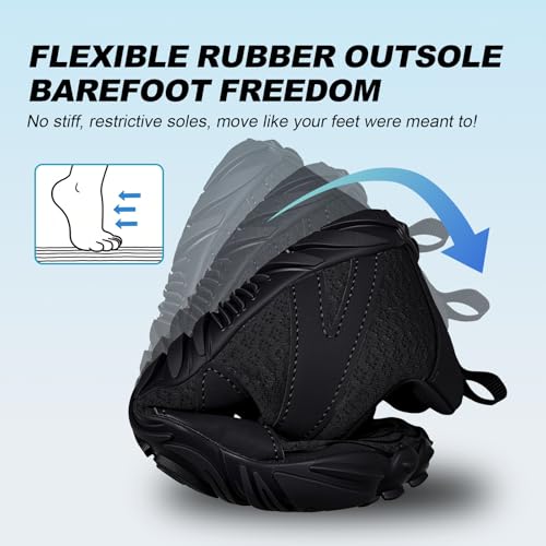 Image of ELETON Barefoot Shoes Women Men Footwear, Wide Toe Box Hiking Zero Drop Non-Slip Quick-Dry River Boat Pool Beach Water Shoes, Lightweight Swimming Running Walking Sneakers Unisex