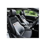 Ergonomic Lumbar Support Cushion with Memory Foam & Plush, Breathable Mesh - Lower Back Pain Relief Pillow for Office Chair & Car Seat, Comfort for Driving, Office, Home (Grey)