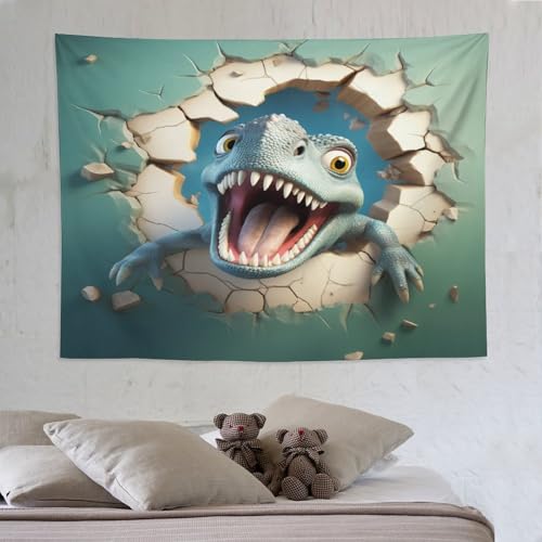 Tapisserie murale dinosaure mignon | Grand tissu pour le mur de décoration salon 150x200cm