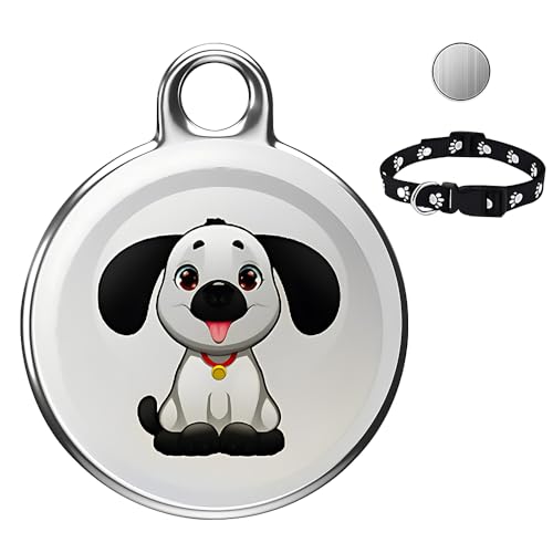 NAVESO Mini GPS Tracker für Katzen Hunde, Haustier Tracker mit Hundehalsband, Katzentracker Hundetracker, Echtzeit-Standortverfolgung, IP65 Wasserdichter,Ohne Monatliche Gebühren