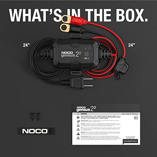 Noco GENIUS2D 2A Direct-Mount Onboard Car Battery Charger, 12V Automotive Charger, Battery Maintainer, Trickle Charger thumb #5