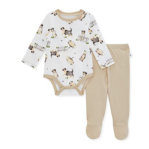 Image of Burt's Bees Baby Unisex Bodysuit and Pant Set, 100% Organic Cotton