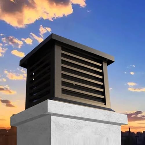 Chapeaux de cheminée carrés coniques et étanches contre le vent de villa - 6