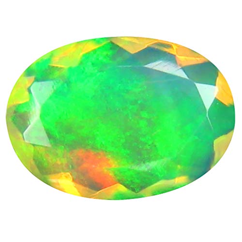 Opale arc-en-ciel véritable 10x8mm pierre précieuse en vrac éthiopienne 1.25ct