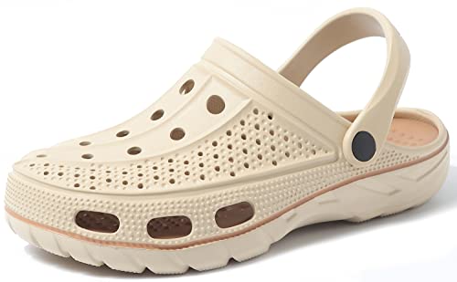 Image of ChayChax Men's and Women's Arch Support Clogs Garden Shoes Slip-on Outdoor Beach Water Sandals with Removable Cushion Footbed