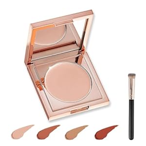 Flluouzh Colored Clay CC Augen Concealer mit Pinsel