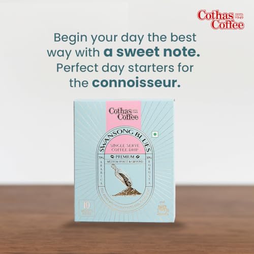 Cothas Swansong Blues Premium Coffee Drip Bags, Pack of 10 - Image 7