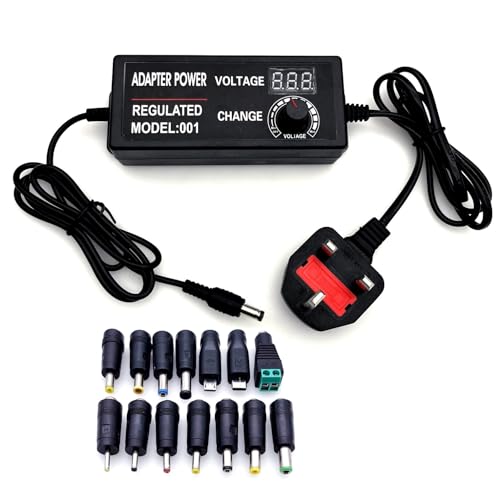 Universele voedingsadapter 12V / 5A / 60W met 5 verwisselbare pluggen