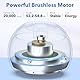 FOUR E’S SCIENTIFIC Vortex Mixer Grau Mini Vortex Mischer Farbenschüttler 5000 U/min Farbmischer Labor Mixing Vortex mit 100 Stück Mischkugeln für Nagellack, Wimperngel, Tinte