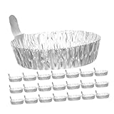 HAKIDZEL 30pcs Aluminum Weighing Boats Pans for Lab Industrial Use Capacity Aluminum Construction Effortless Cleaning Flexibility for Various Applications