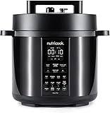 Nutricook Stainless Steel 6 Litre Smart Pot 2, 1000W, 9 In 1 Instant Programmable Electric Pressure Cooker, Slow Cooker, Rice Cooker, Steamer, Saute pot, Yogurt & Soup maker, Warm Food, Smart Lid