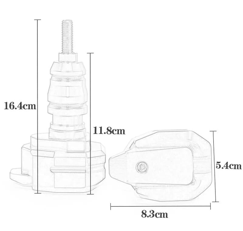 Sturzschutz Sturzpad Motorrad Für QJMOTOR QJSRK600 SRK600 SRK 600 Motorrad Absturzsicherung Rahmen Slider Verkleidung Schutz Anti Crash Pad Protector