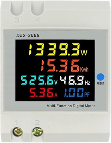 Moniteur de consommation électrique rail DIN voltmètre ampèremètre