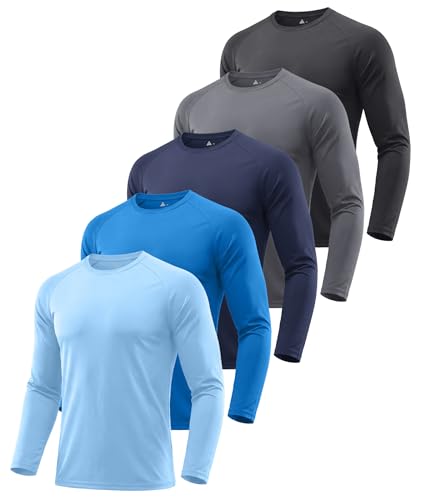 T-shirt manches longues homme lot de 5 ZITY pour le sport