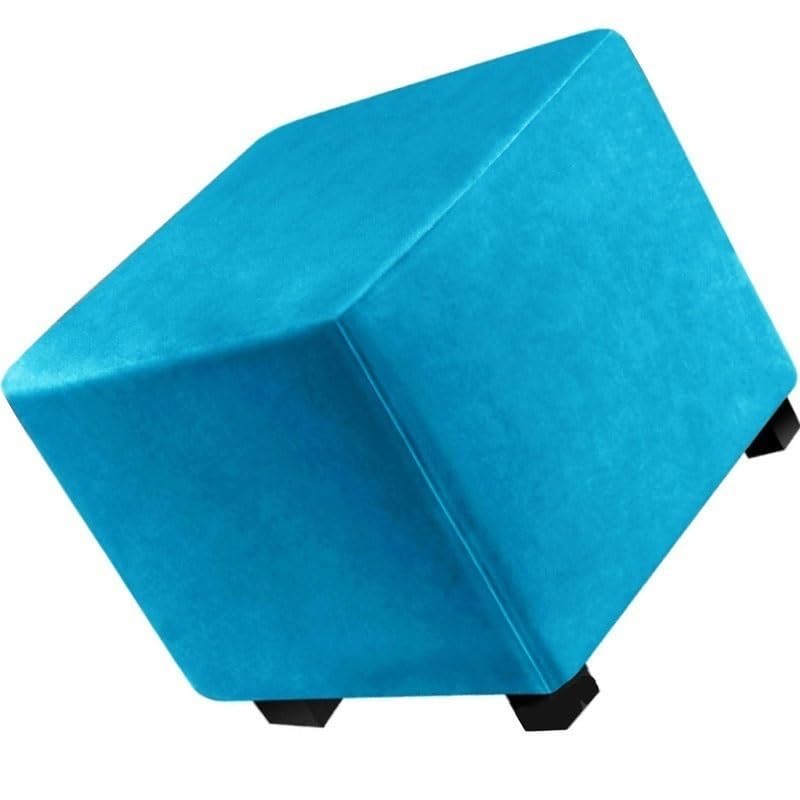 Hoowarm Ottoman Covers Elastic Luxury Footstool Protector Slipcover 40x40/45x45/50x50cm Square Ottoman Slipcovers Jacquard Soft Stool Covers for Living Room (Color : #30, Size : 100x100/39x39)