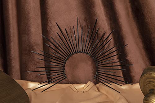 image for Fantherin Women’s Mary Halo Crown Headband Zip Tie Spiked Halo Crown