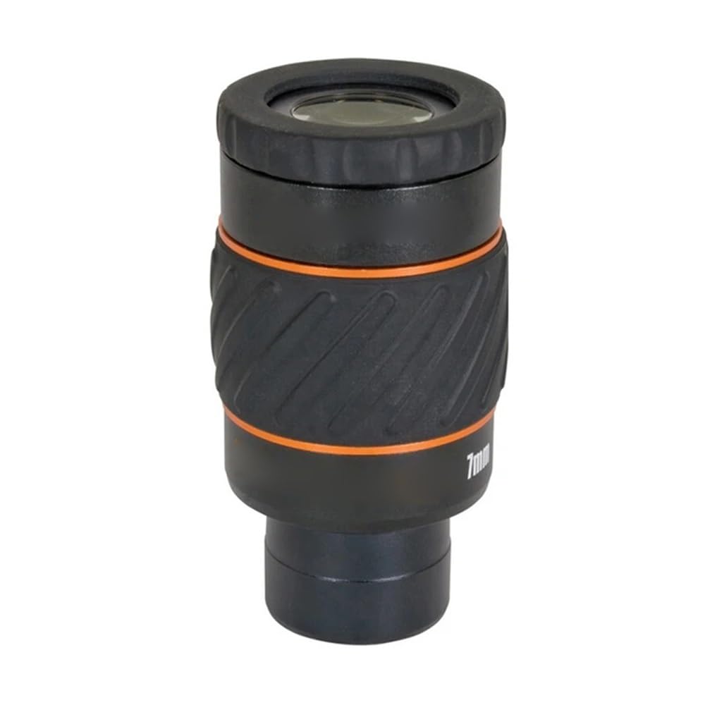 Astronomical Telescope Accessories 7mm Telescope Lens Wide Angle 60 Deg Eyepiece Coated Telescope Accessory for 1.25 Inch
