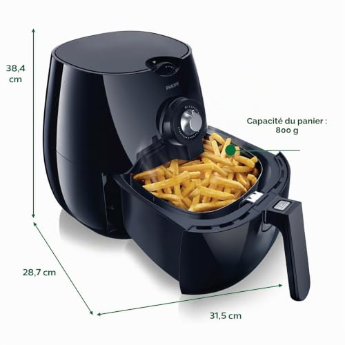 Philips HD9220/20 Airfryer Noir - Faites Cuire, Frire...