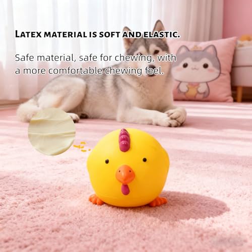 Juguete de Látex para Perro, Sonoro, Diámetro 2.8 Pulgadas miniatura 4