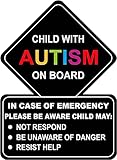 STICKY DUDE Child with Autism Car Sticker Awareness Car Truck Decal Sticker. 7 inches