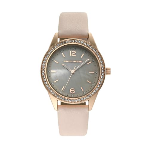 Montre Skechers femme trois aiguilles quartz avec bracelet alliage et perles