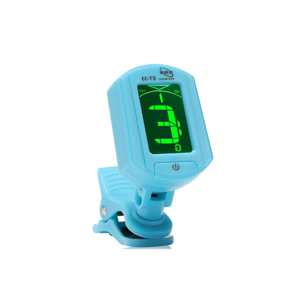 JJJ Tuner for Chitarra Portatile Tuner di Alta qualità Ukulele Violin Tuner elettronico Automatico Durevole (Color : Blue)