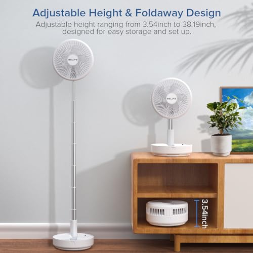 Belife TM-520E X8 Portable Fan, Cordless 7200Mah Battery Operated Oscillating Fan thumb #5