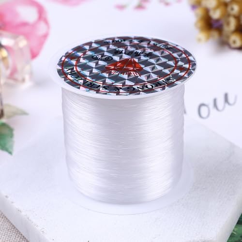 Crystal Clear Fishing Thread, 0.25MM × 80M Ultra-Strong Invisible...