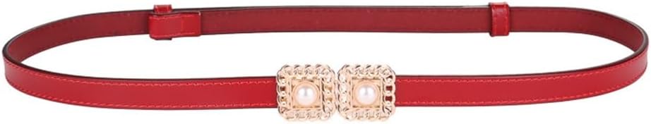 Women's Leather Thin Belt Decoration Suit Sweater With Dress Waist Chain Retro Small Belt