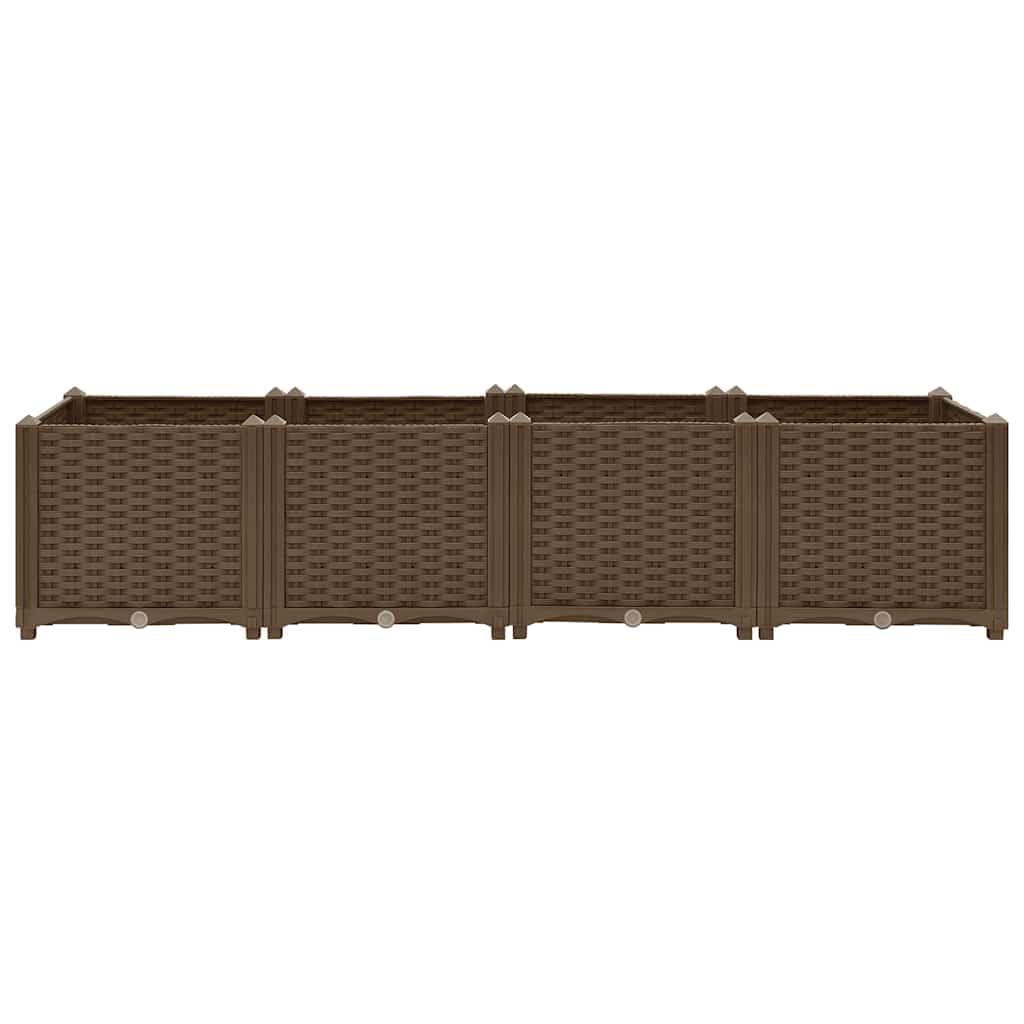 vidaXL Jardinera elevada 160x40x38 cm Polipropileno