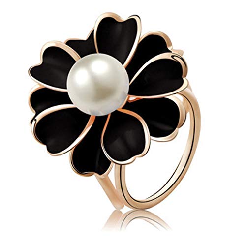 rongweiwang des Gouttes Mignons Perle Camélia Broche en Forme de Perles tricycliques Mignons Broche écharpe Châle Boucle Broche Cover