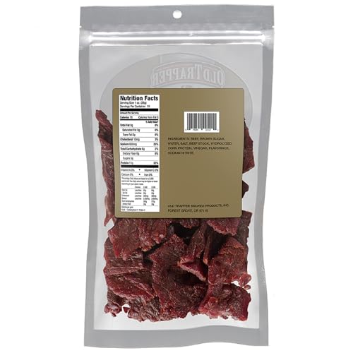 Old Trapper Beef Jerky 10oz, Naturally Smoked, Old Fashioned Original by Old Trapper
