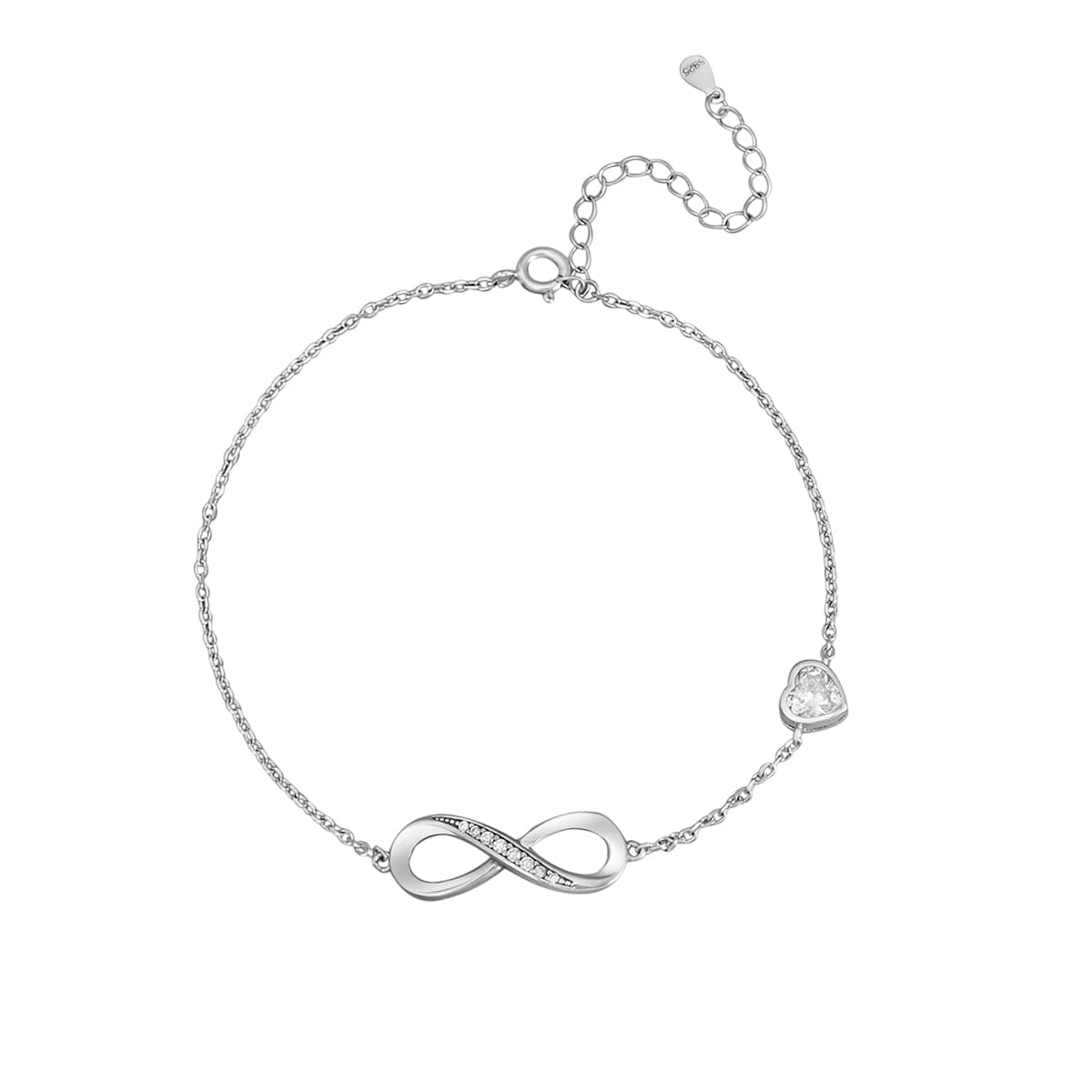 TUANZ Madhuban Infinity 925 Sterling Silver Anklets with Adjustable Length (B0D6WH233N) Amazon Price History, Amazon Price Tracker