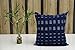 Trade Star 100% Cotton Indigo Cushion Cover Handloomed Rug Pillows Mudcloth Throw Cushion Case Hand Block Print Decorative for Sofa Authentic Rug Pillows for Home Decor (20x20 Inches)