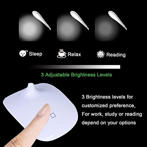 Image of IDOLESHOP Flexible Folding Touch Switch Eye Protection College Student Desk Light (White)