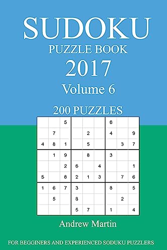 Sudoku Puzzle Book: 2017 Edition - Volume 6