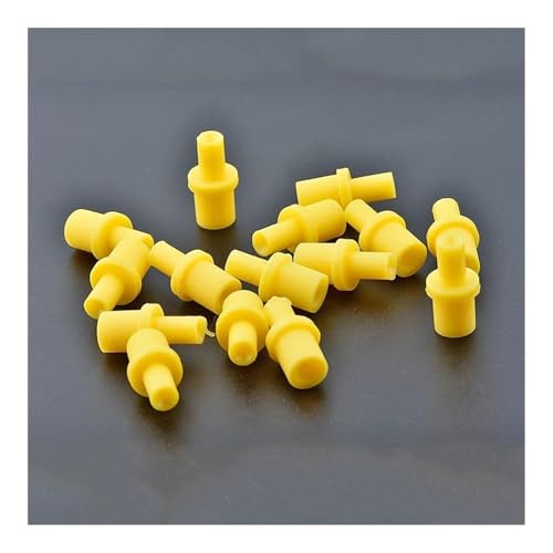 Seringue en silicone jaune pour cartouche d'encre Ciss avec connecteur en caoutchouc x20