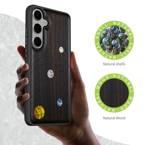 Coque unique Galaxy S25 bois cadeau idéal astronomie