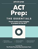 ACT Prep: The Essentials 0996832211 Book Cover