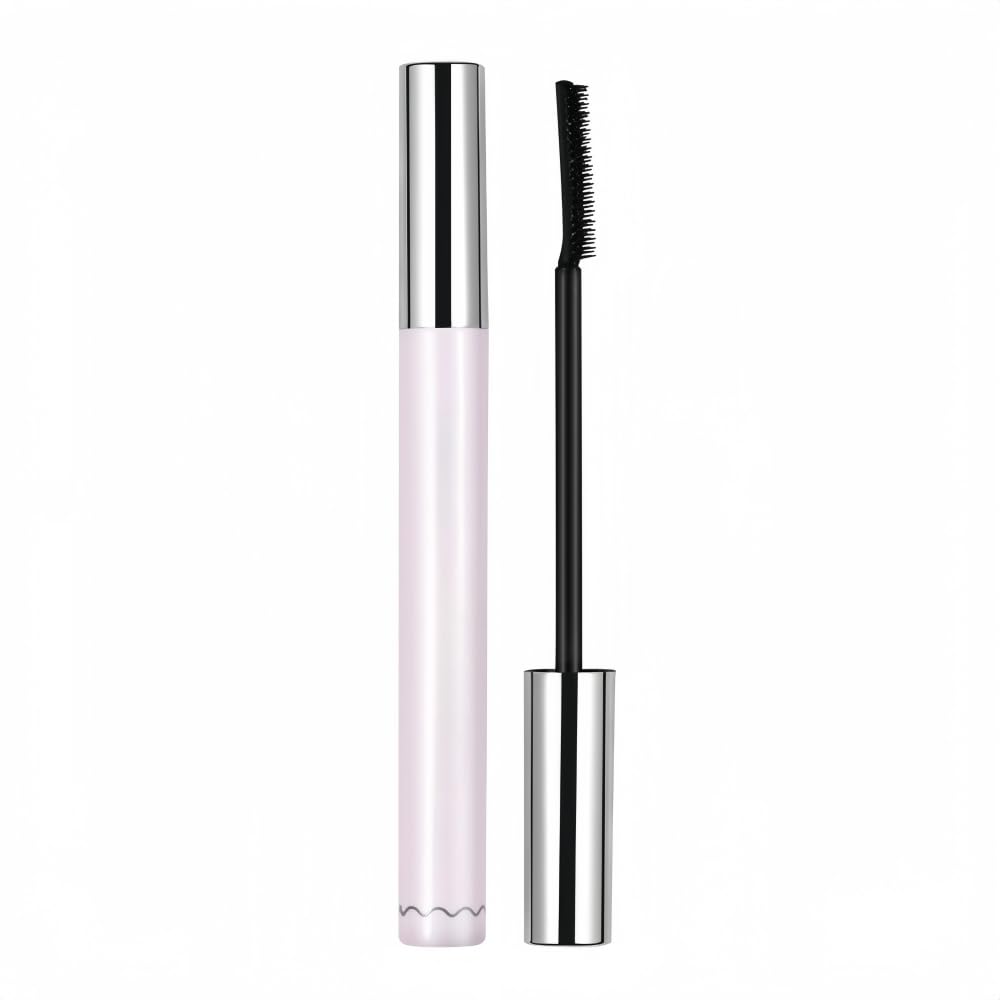 Waterproof Mascara with Comb Brush, Black Mascara, Natural Look, Long-Lasting Hold, Lengthening, Smudge-Proof, No Clumping