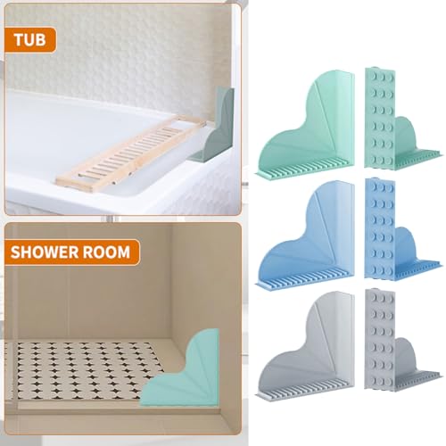 Protectores contra salpicaduras de ducha ajustables de silicona 6