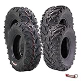 Kenda Bearclaw K299-25x8-12 Front & 25x10-11 Rear Tires for All Terrain (ATV), UTV,...