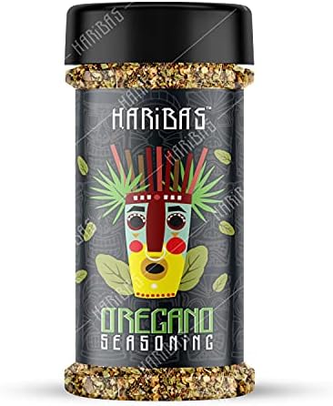 HARIBAS Dry Oregano Flakes Seasonings 100 Gram, Aromatic Spicy Dried Pizza Pasta Seasoning